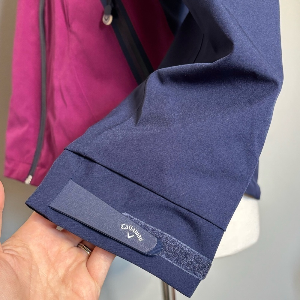 Callaway Liberty 3.0 WeatherSeries Waterproof Jacket in Magenta and Navy, Medium - Picture 7 of 12